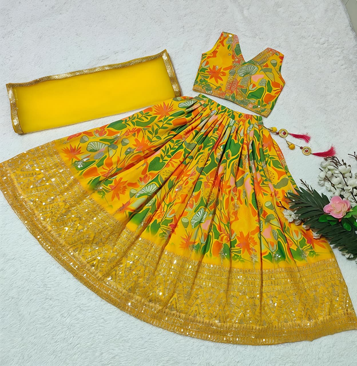 Kids lehanga chunni Dress - Main Product Image