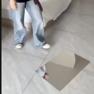 Wall Mirror Sticker Imported Unbreakable Easy to stick anywhere Mirror sticker peel and easy to stick - Product Image 2