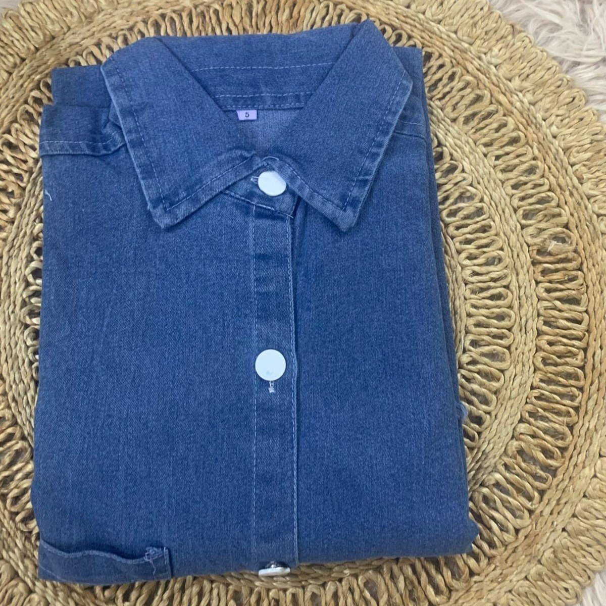 Long Denim Tunic Tops For Girls - Premium Quality - Product Image 2