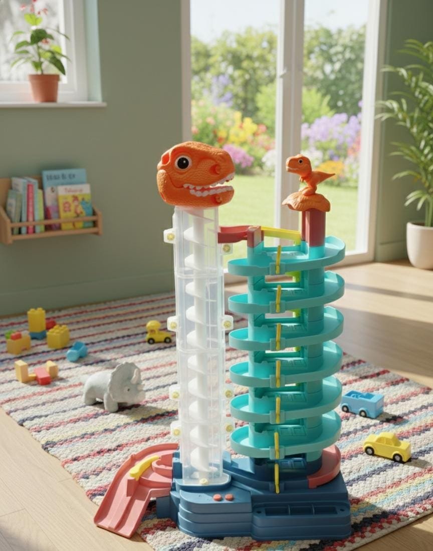 Track Parking Dinosaur Toy - Main Product Image